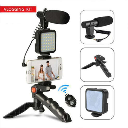 VIDEO MAKING KIT | VLOGGING KIT | Vlogging Kit Tripod | Premium Quality Vlogging Kit 5 in 1