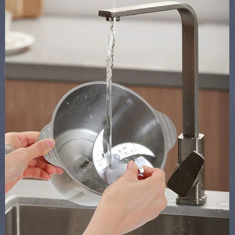 RAF Electric Meat Chopper, Food Processor, 1000W Powerful Qeema Machine for Families and Restaurants, 3Liter - 2Liter Blender/Mixer With High-Speed Motor, 4 Sharp Blades - 2 Speed Modes For Meat & Vegetable - Special Eid Offer