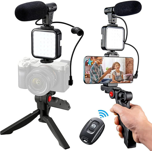 VIDEO MAKING KIT | VLOGGING KIT | Vlogging Kit Tripod | Premium Quality Vlogging Kit 5 in 1