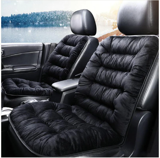 Universal Car Seat Cover - Soft, Durable and Three-dimensional Full Plush Seat Protection Covers, Velvet seat Cushion-Size 21x43 inches, Car Seat Pad/Comforter With Free Delivery