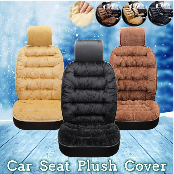 Universal Car Seat Cover - Soft, Durable and Three-dimensional Full Plush Seat Protection Covers, Velvet seat Cushion-Size 21x43 inches, Car Seat Pad/Comforter With Free Delivery